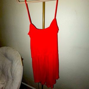 Red romper!